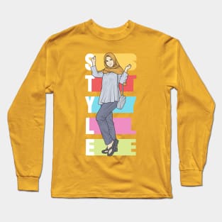 Yellow Hijab Long Sleeve T-Shirt